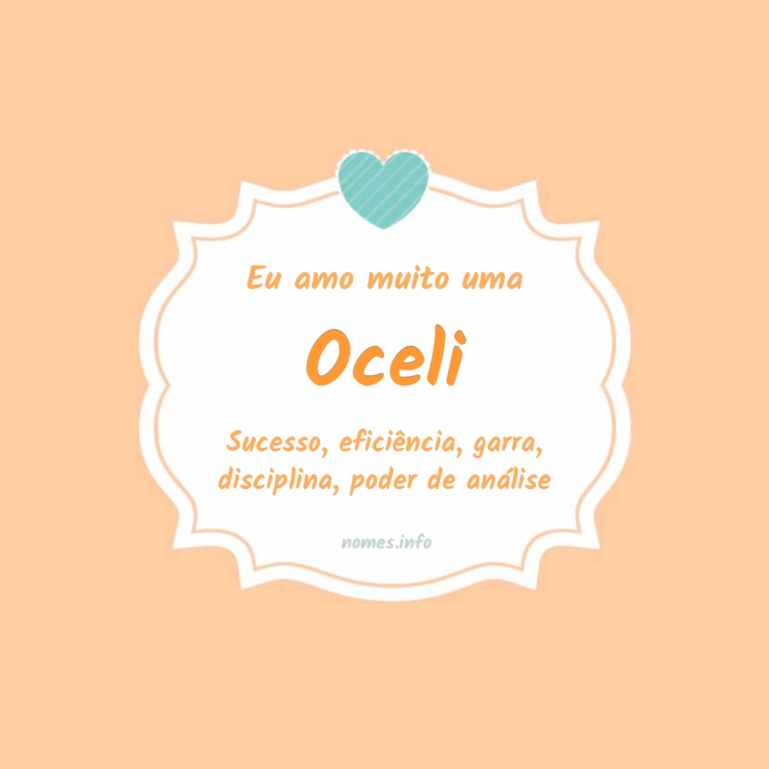 Eu amo muito Oceli