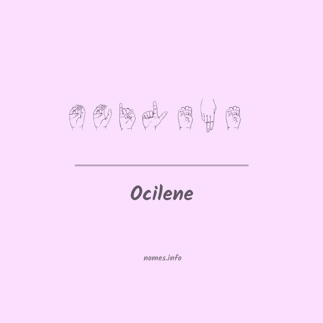 Ocilene em Libras