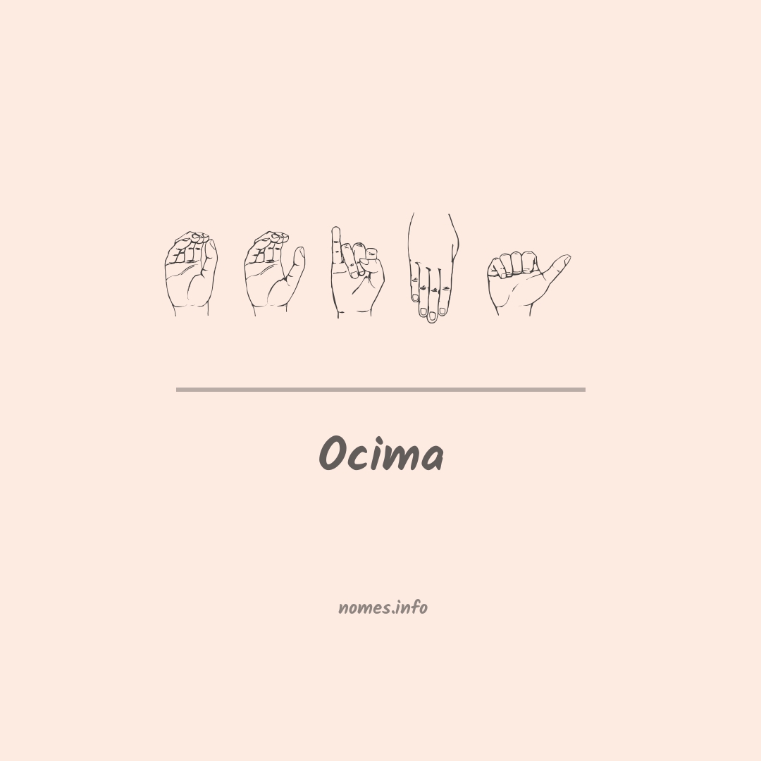 Ocima em Libras