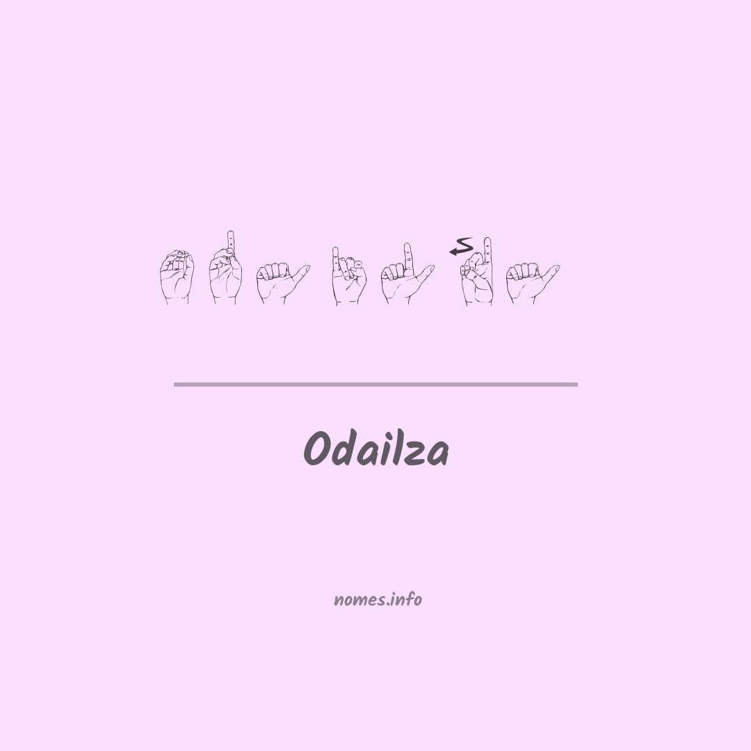 Odailza em Libras