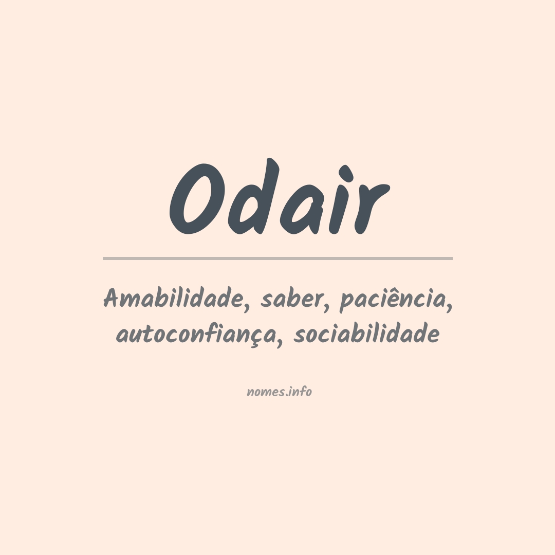 Significado do nome Odair