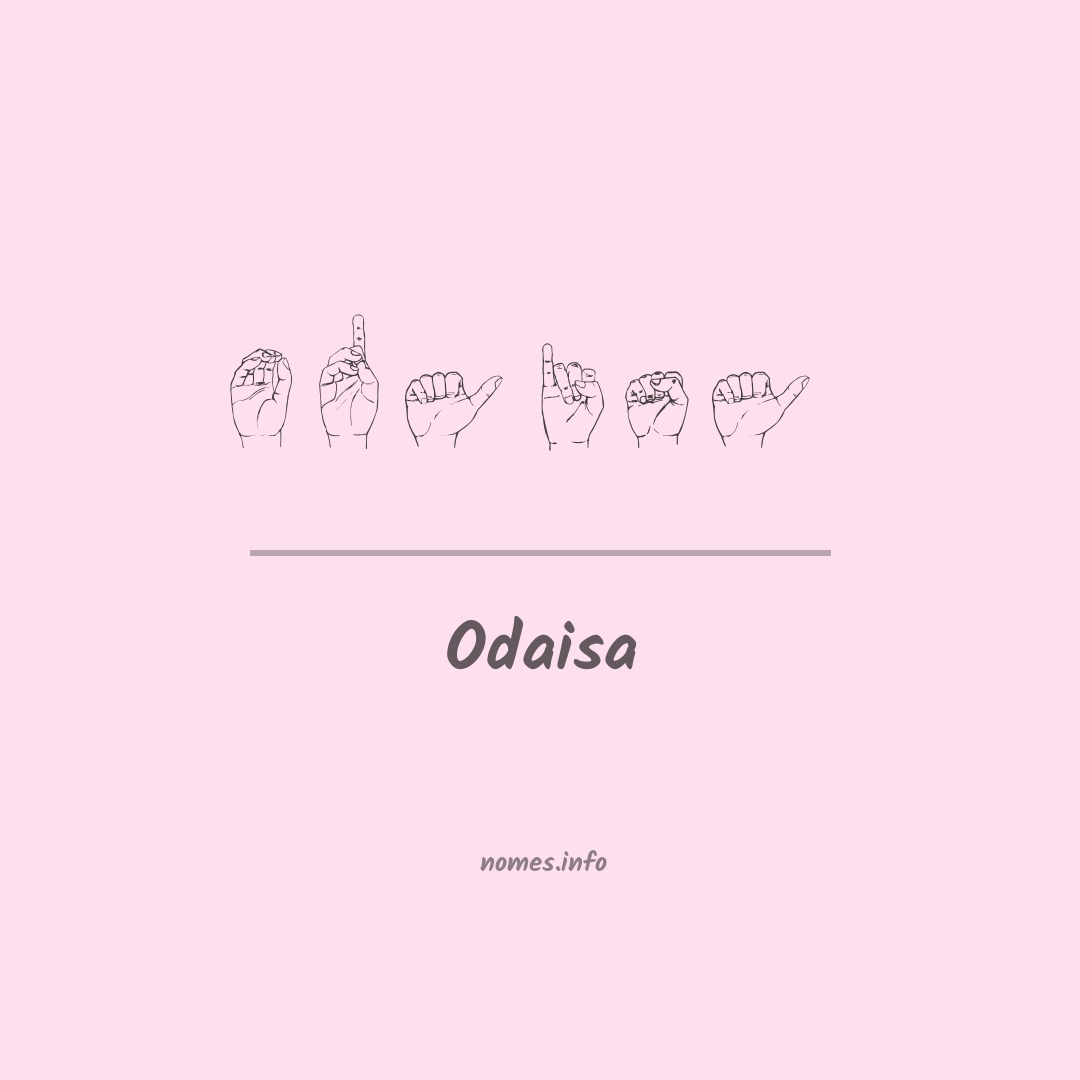 Odaisa em Libras