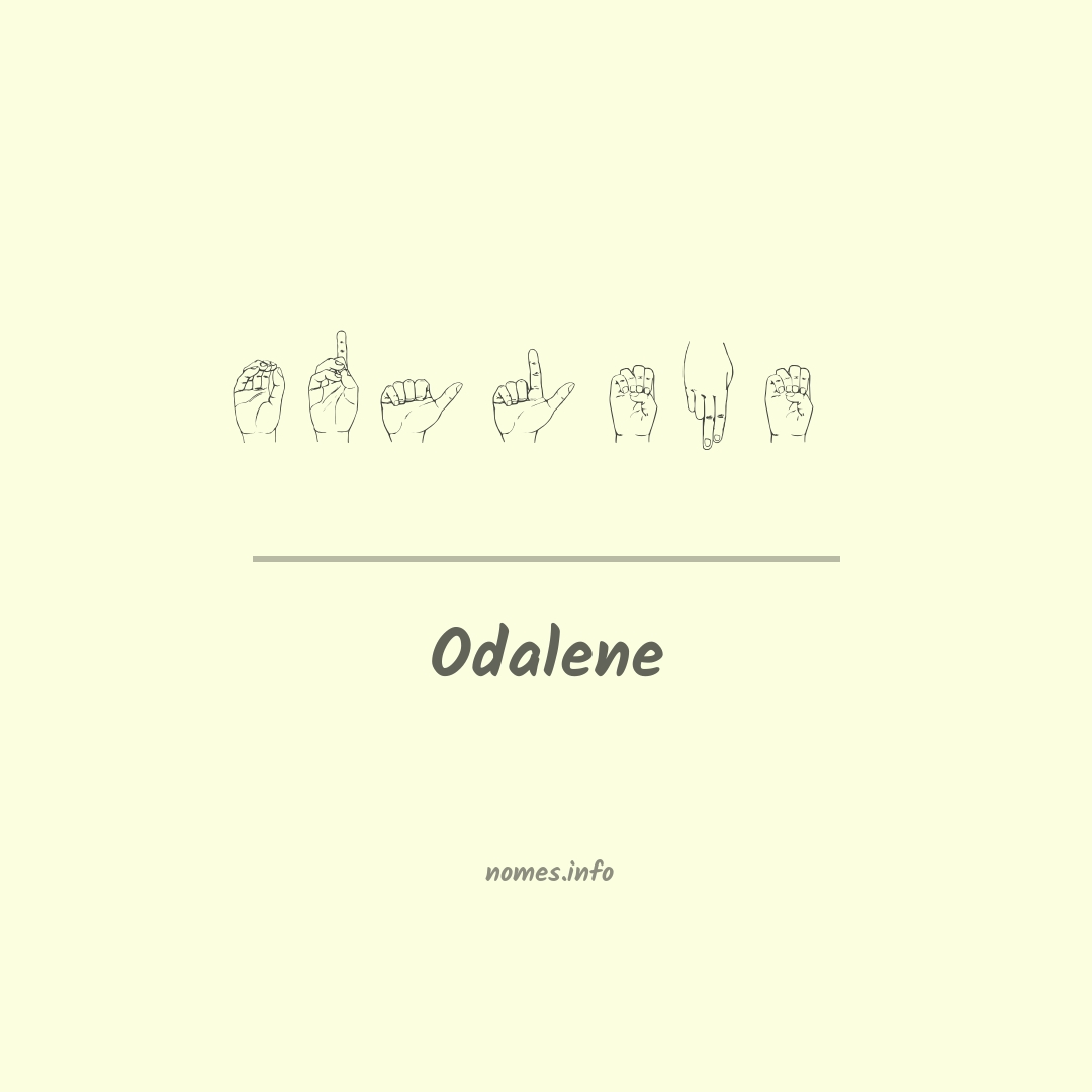 Odalene em Libras Odalene em Libras