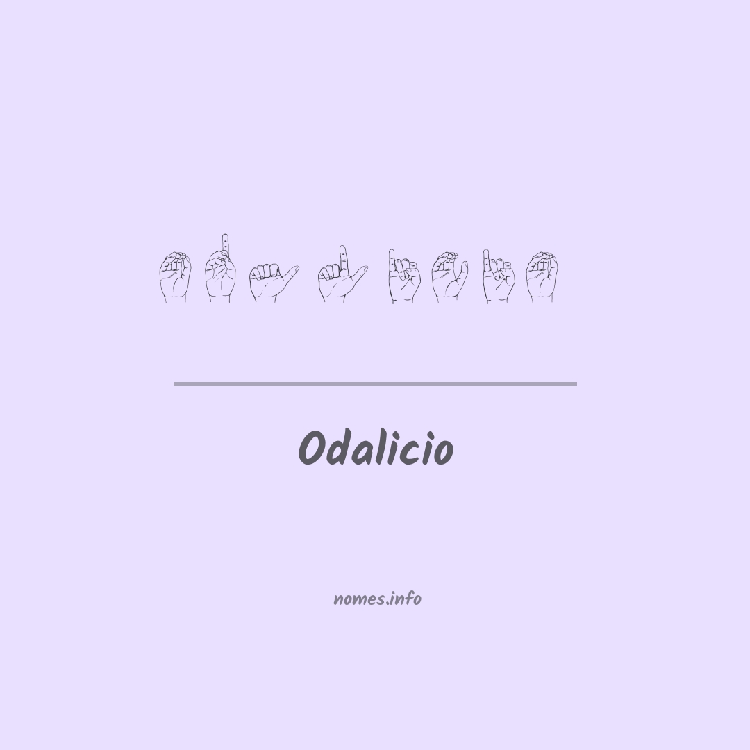Odalicio em Libras