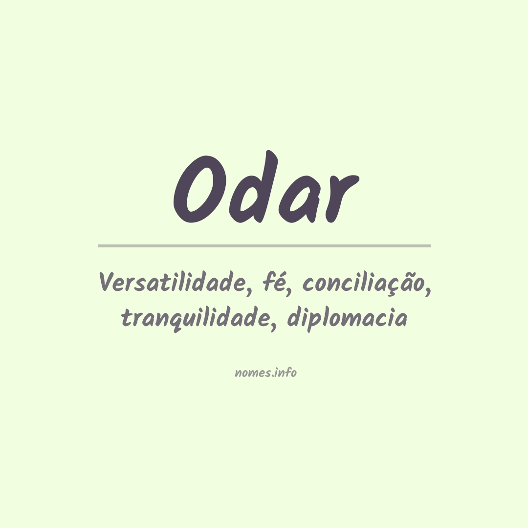 Significado do nome Odar