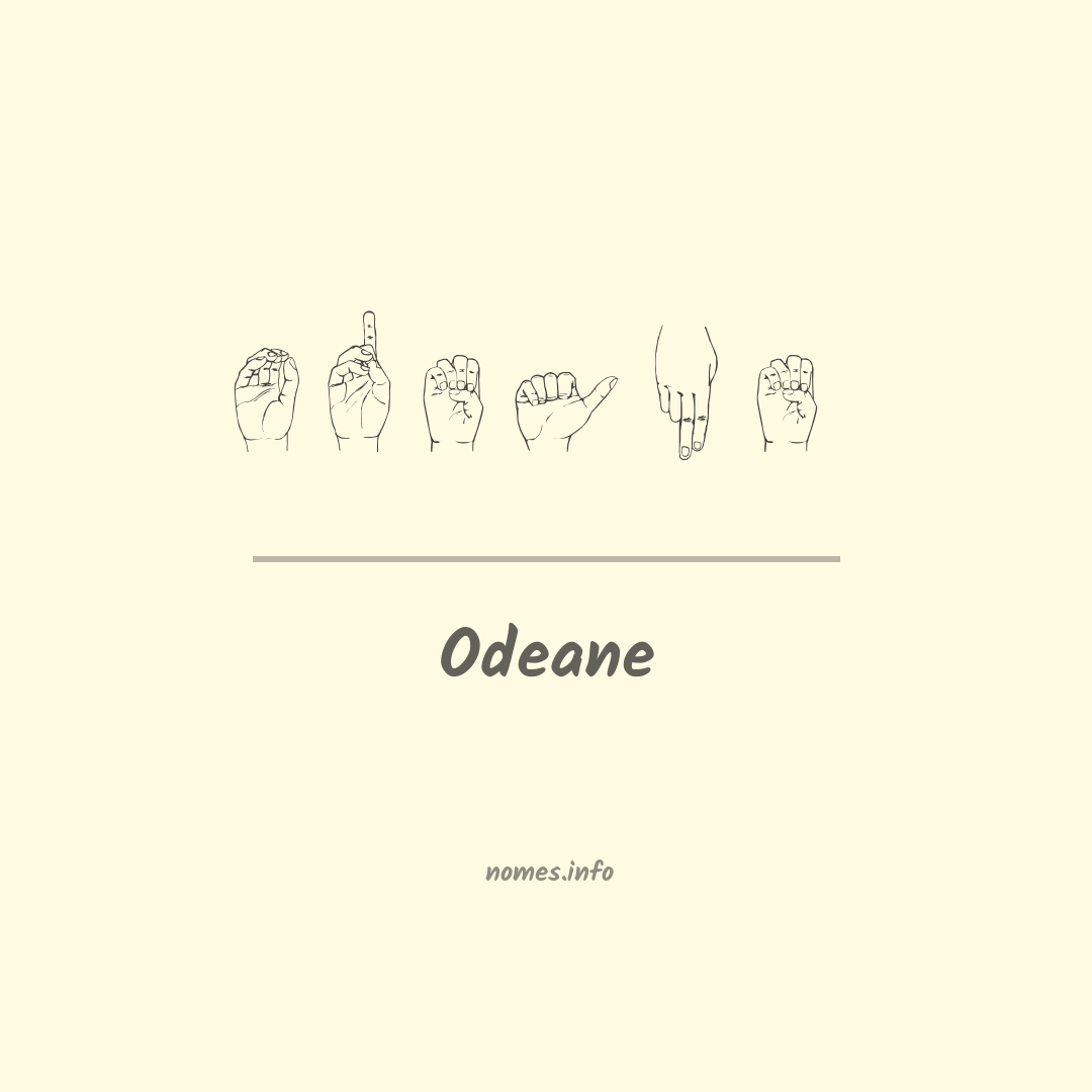 Odeane em Libras