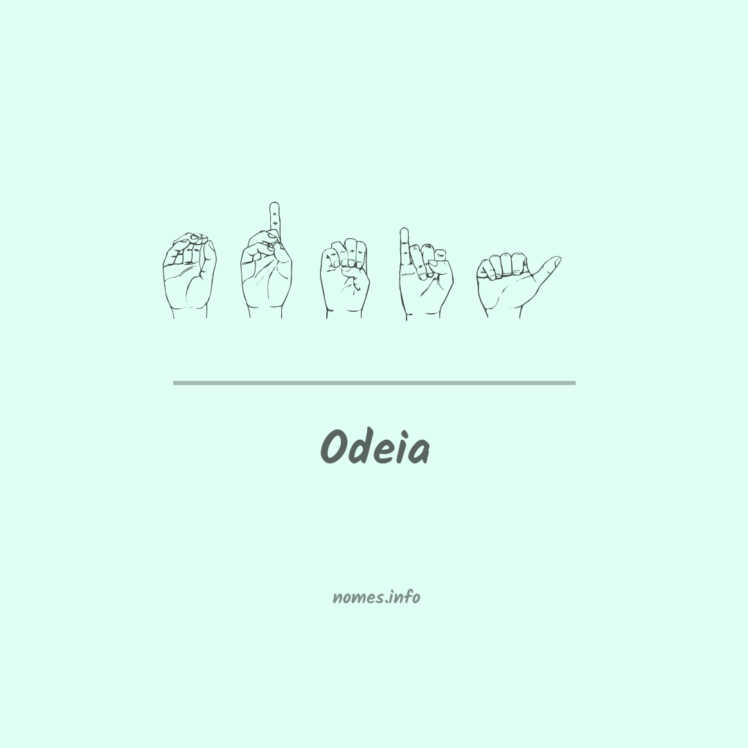 Odeia em Libras