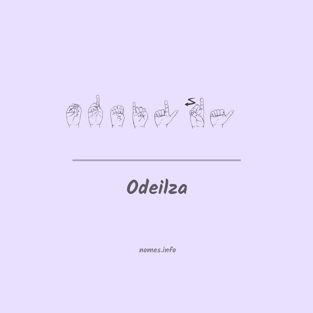Odeilza em Libras