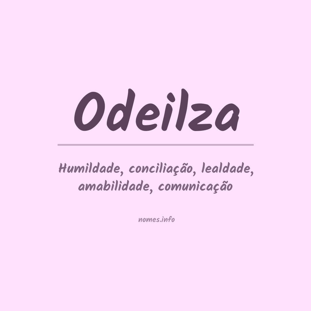 Significado do nome Odeilza
