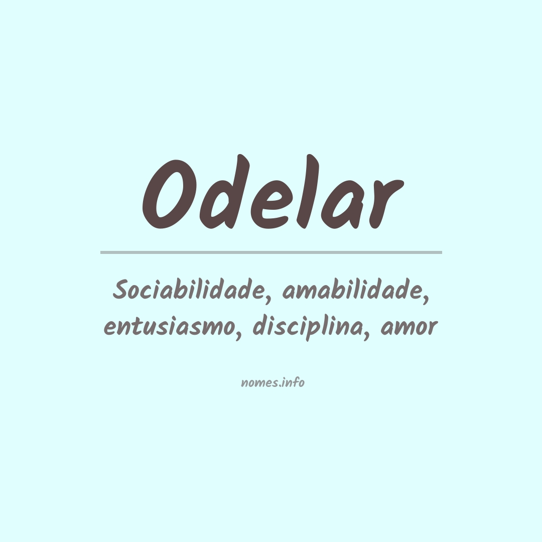 Significado do nome Odelar