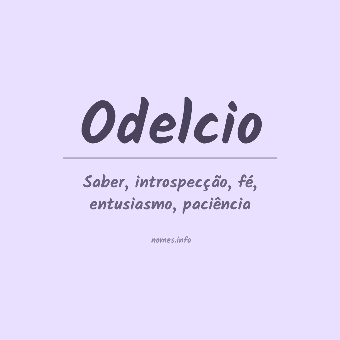 Significado do nome Odelcio