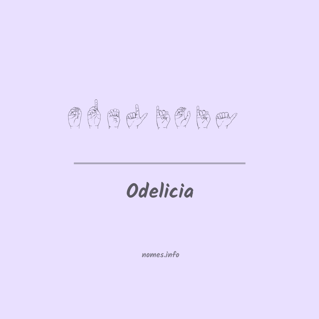 Odelicia em Libras