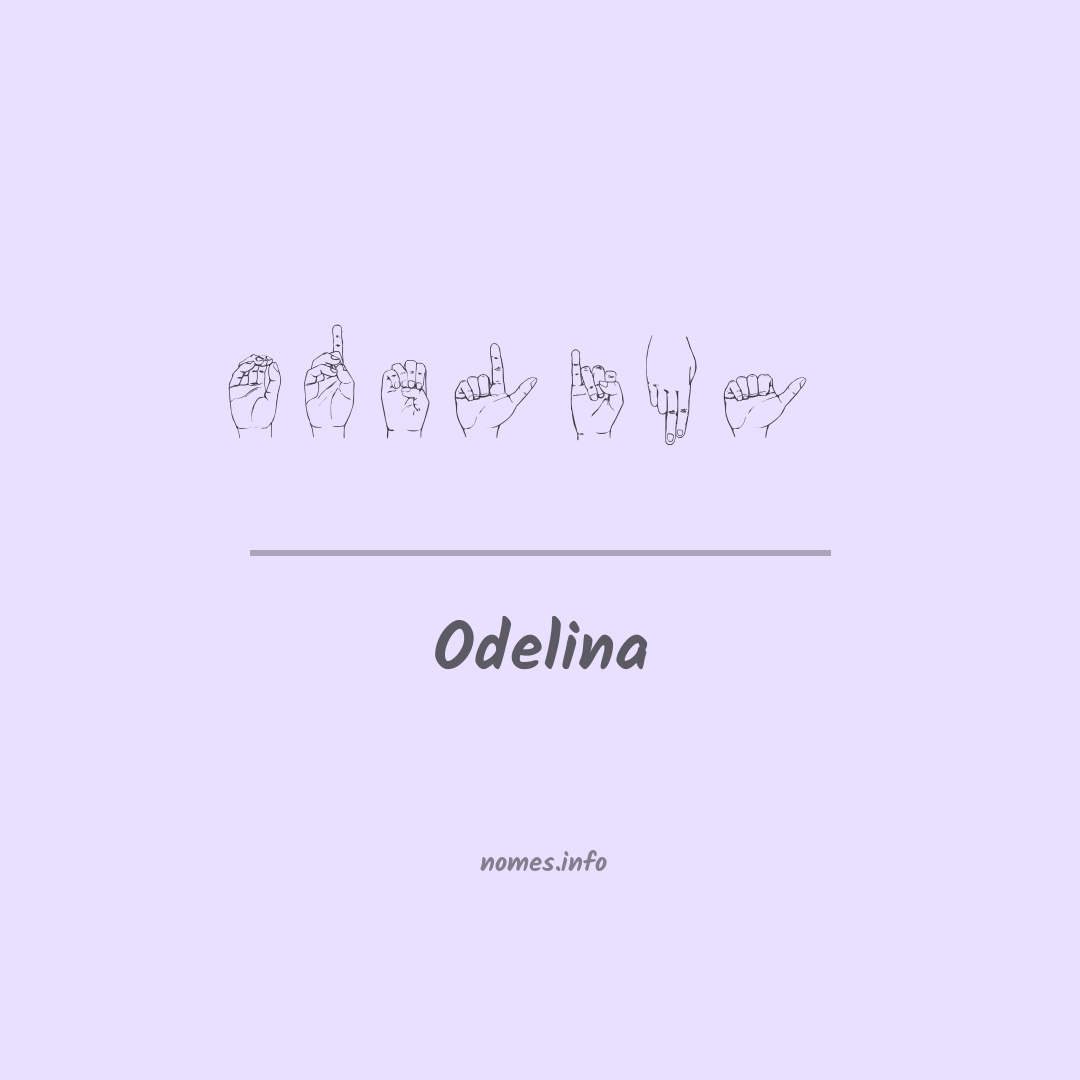 Odelina em Libras