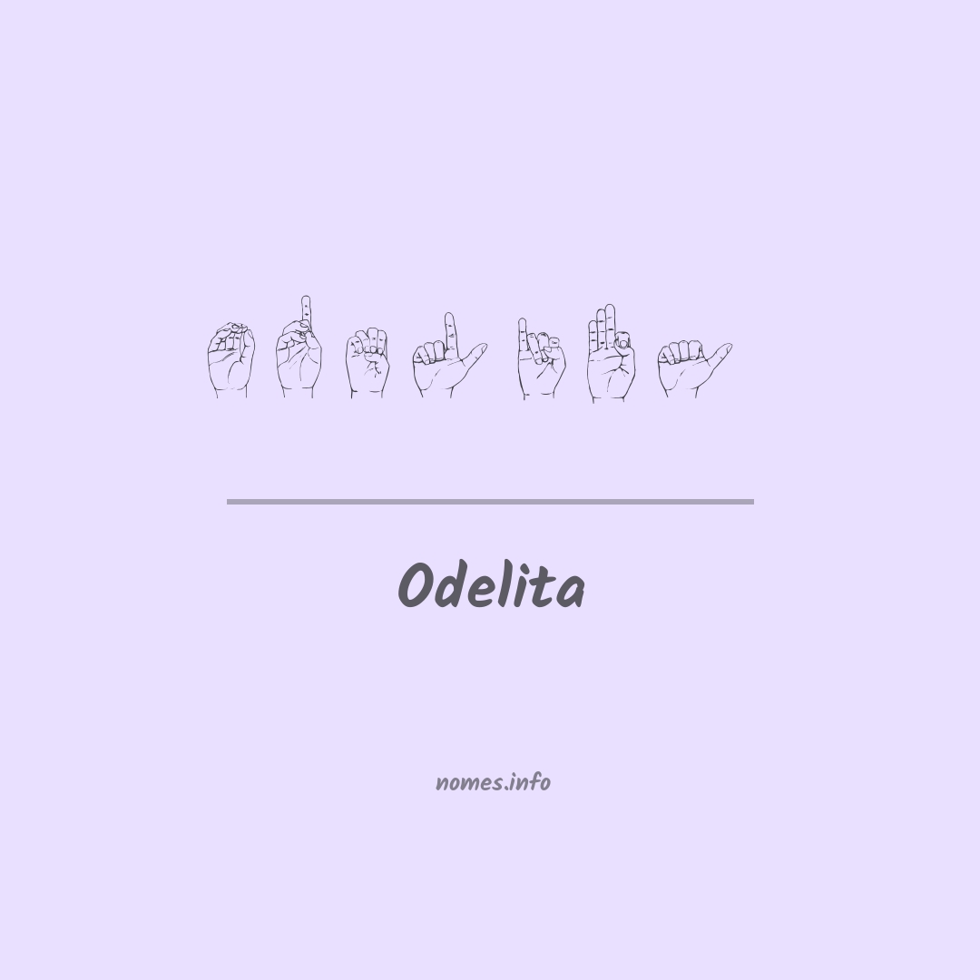Odelita em Libras