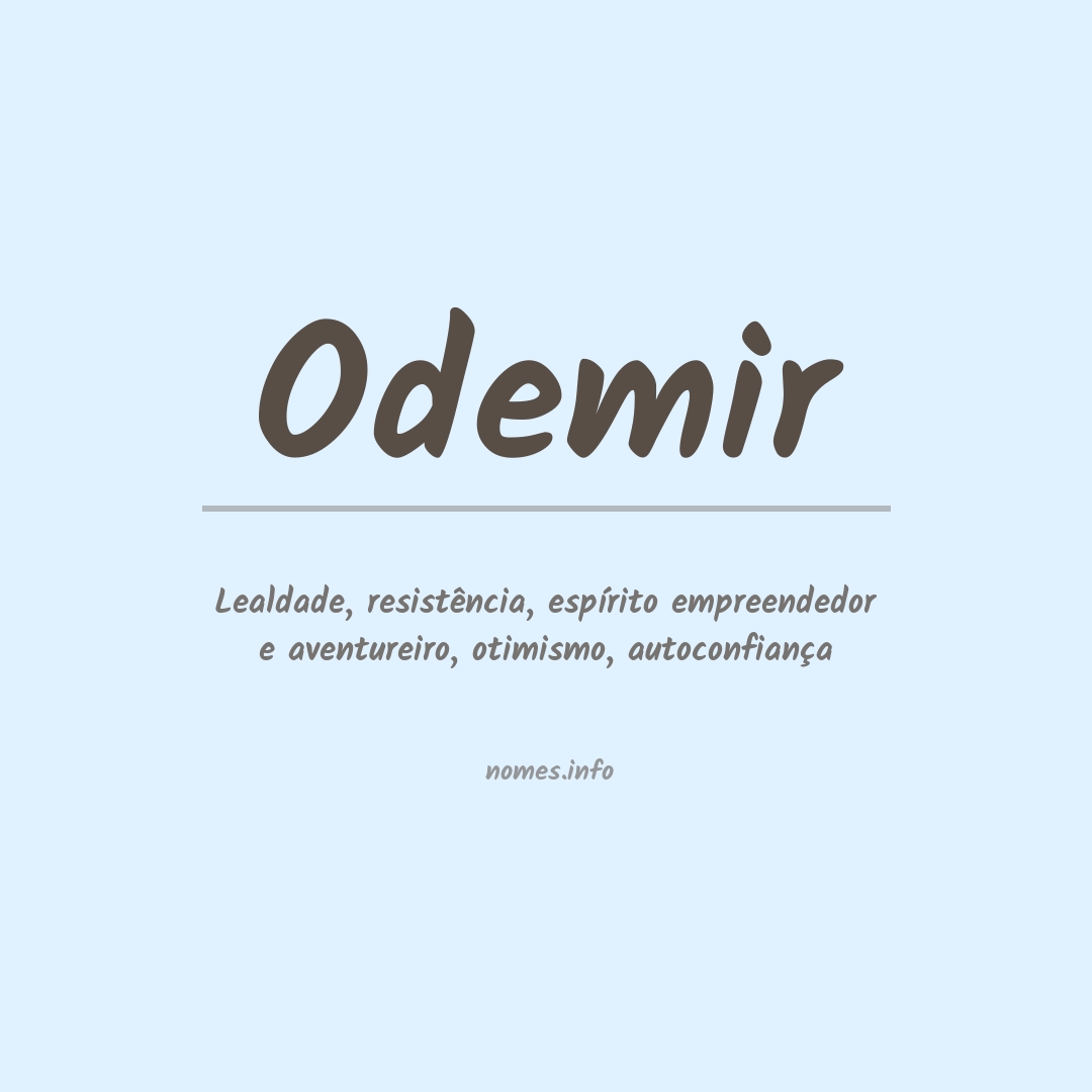 Significado do nome Odemir