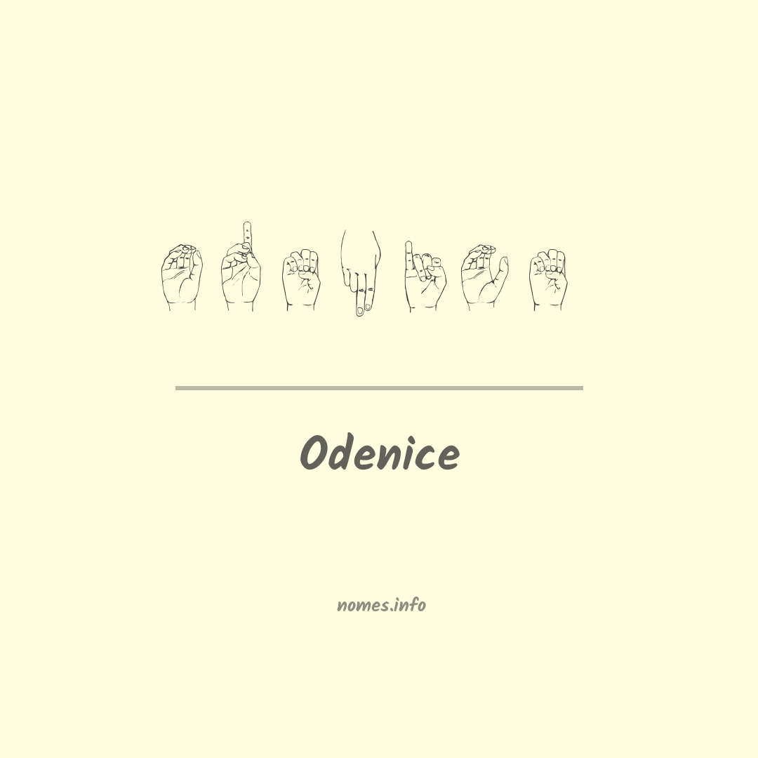 Odenice em Libras