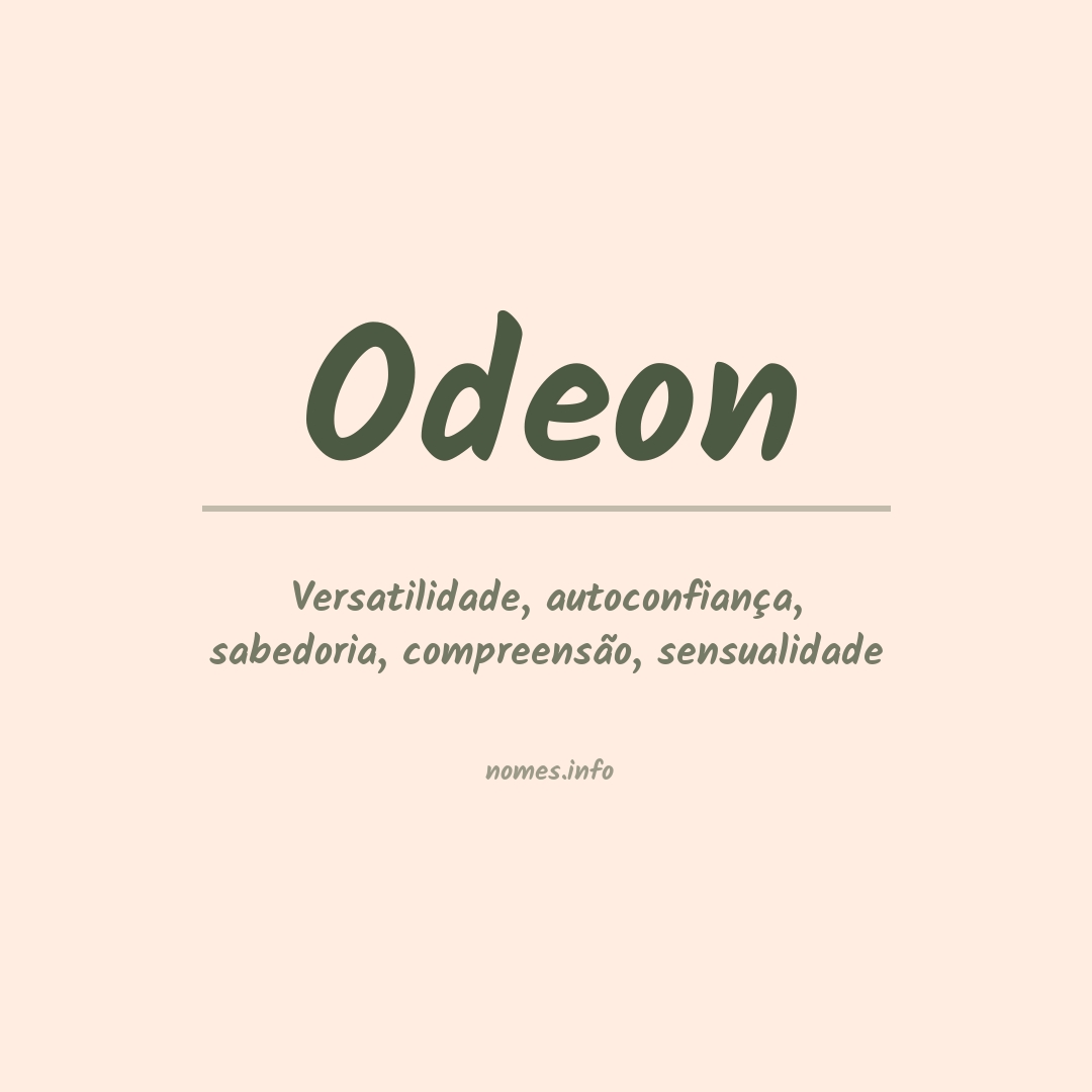 Significado do nome Odeon
