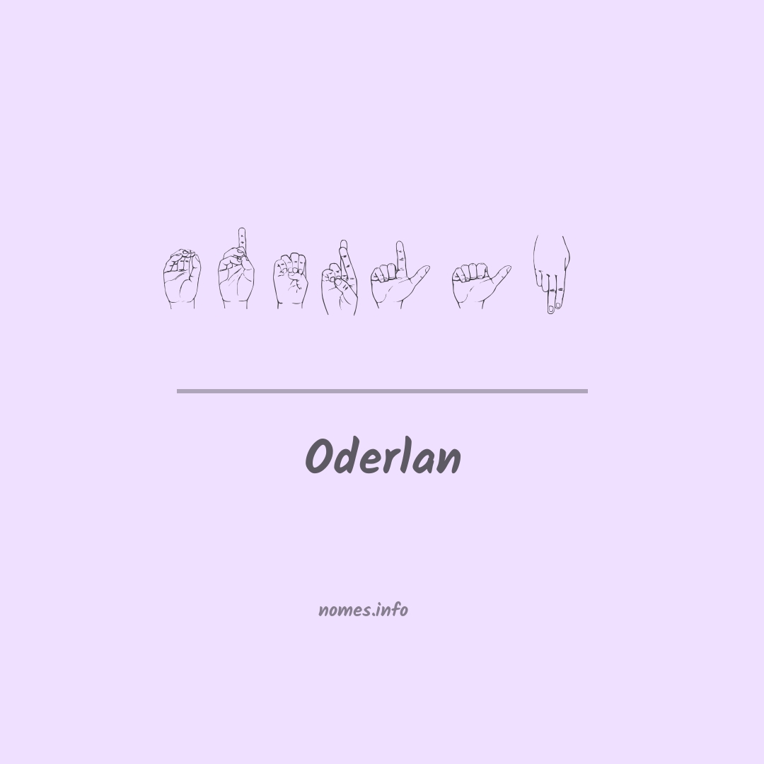 Oderlan em Libras