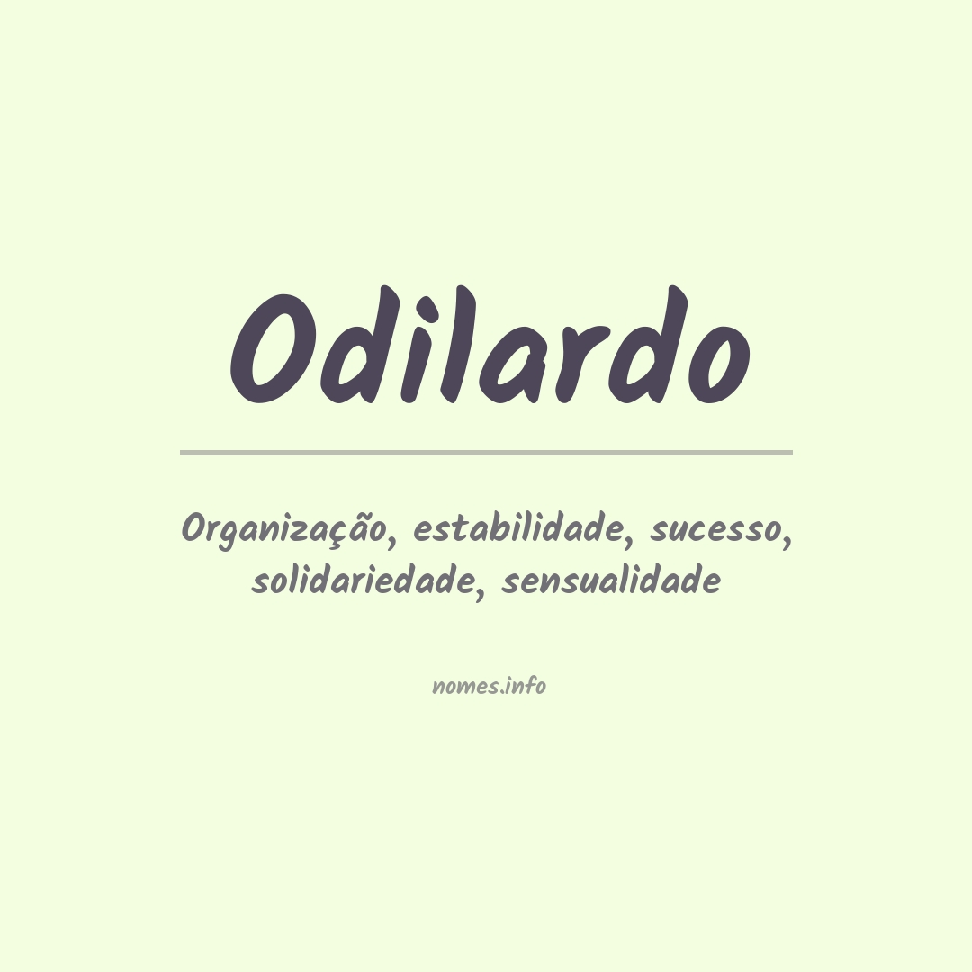 Significado do nome Odilardo