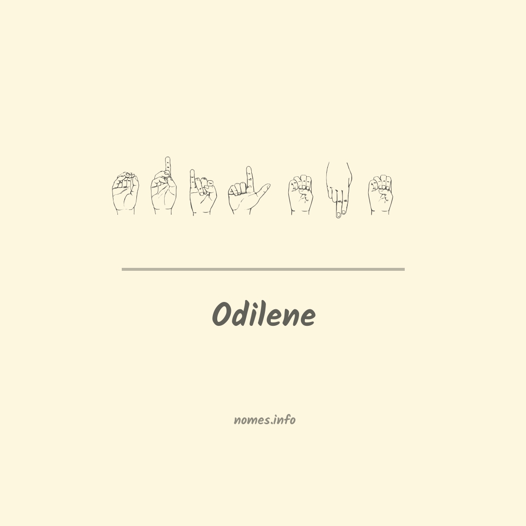 Odilene em Libras Odilene em Libras