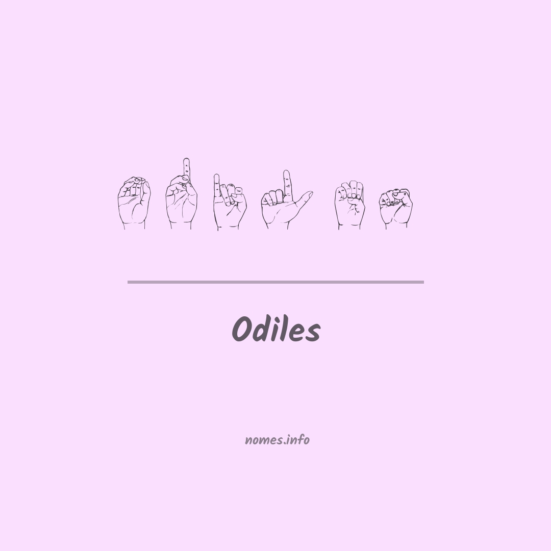 Odiles em Libras