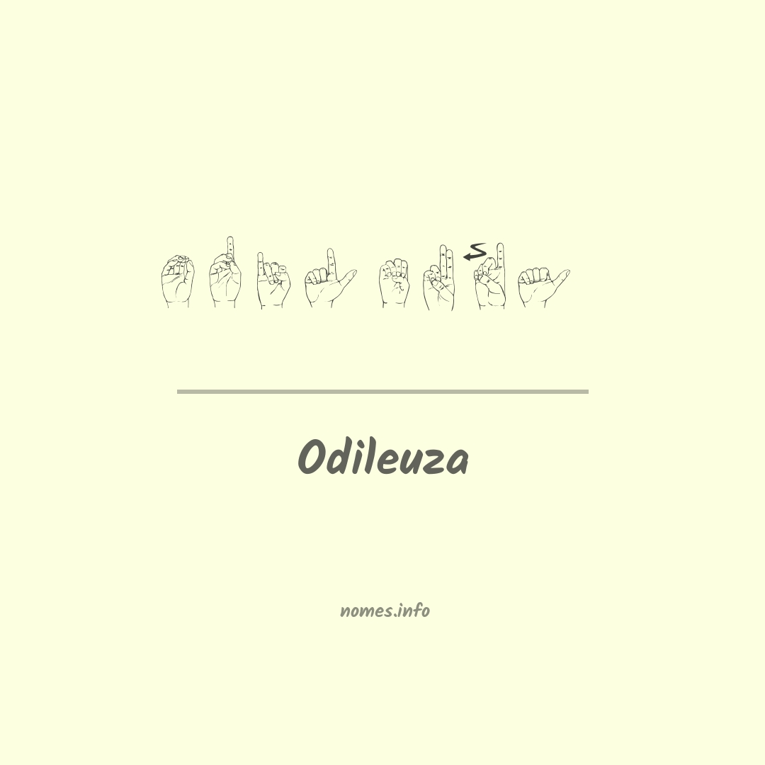 Odileuza em Libras