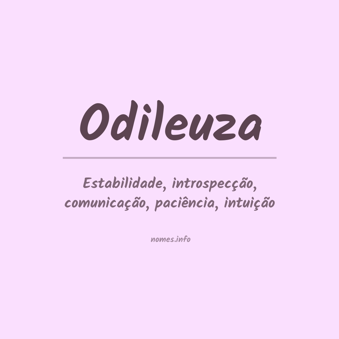 Significado do nome Odileuza