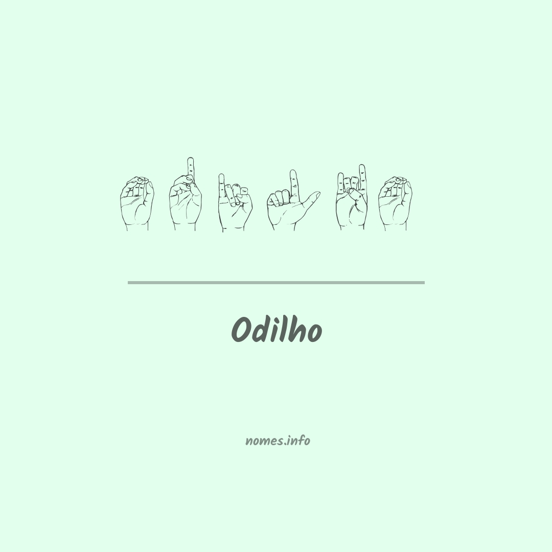 Odilho em Libras