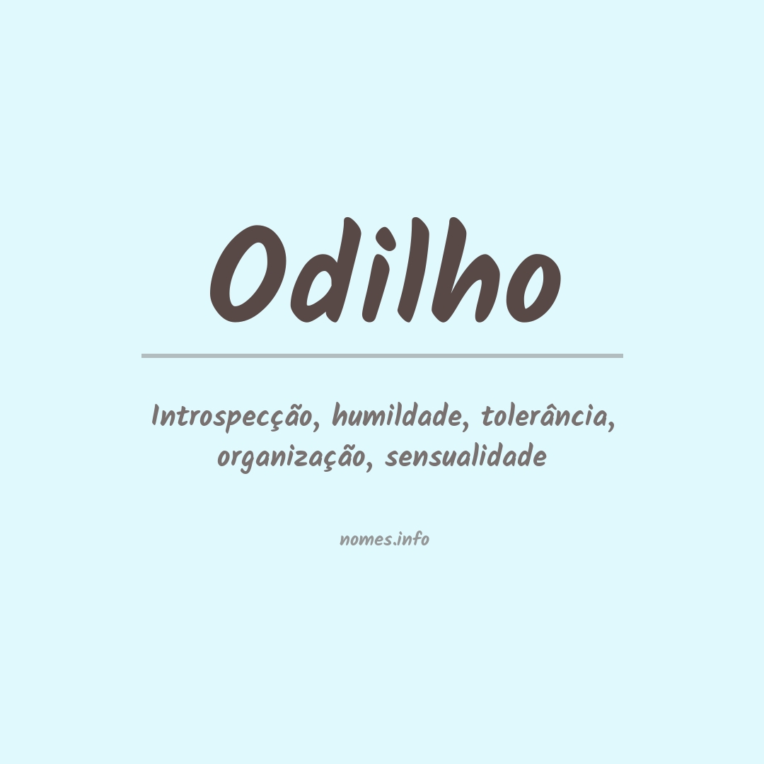 Significado do nome Odilho
