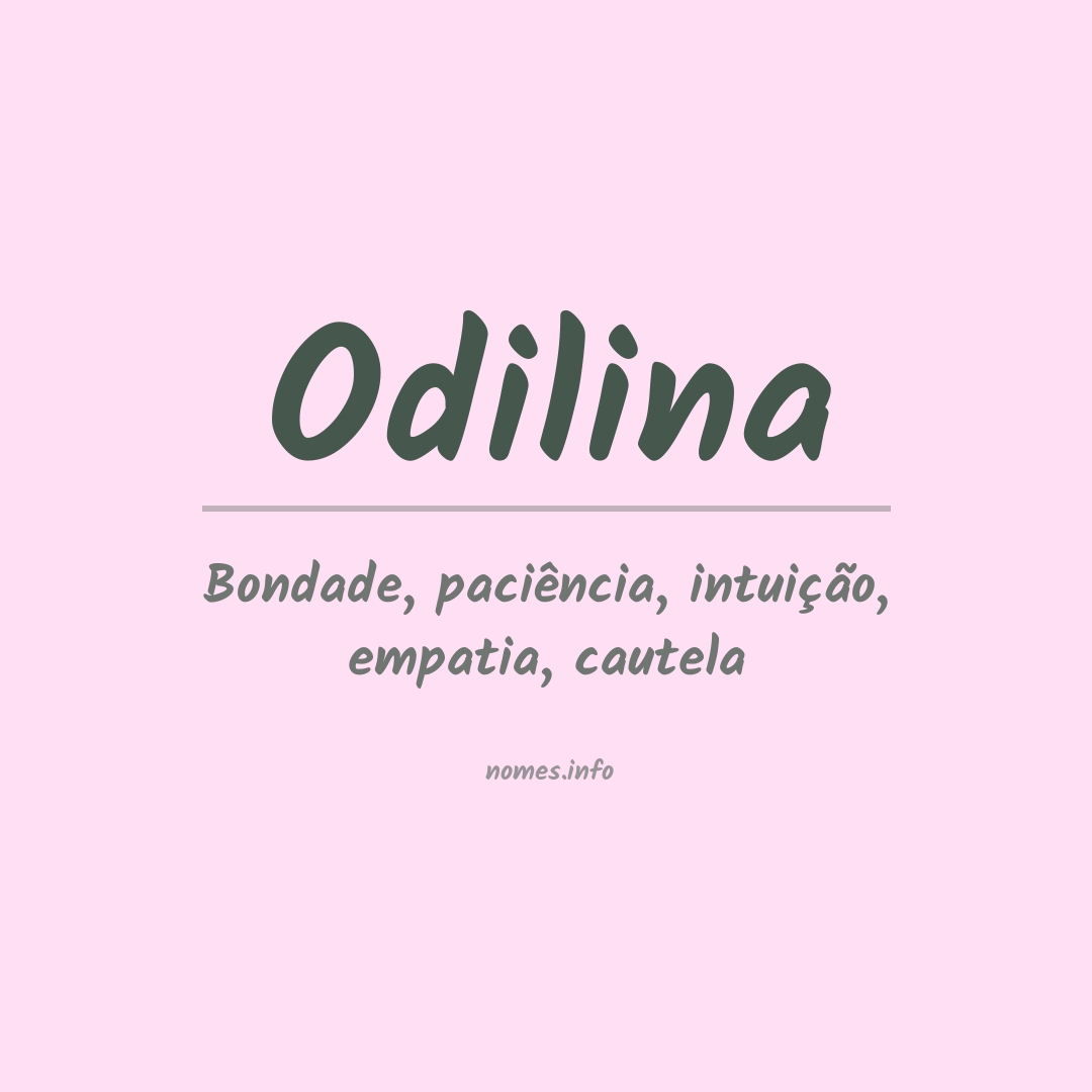 Significado do nome Odilina