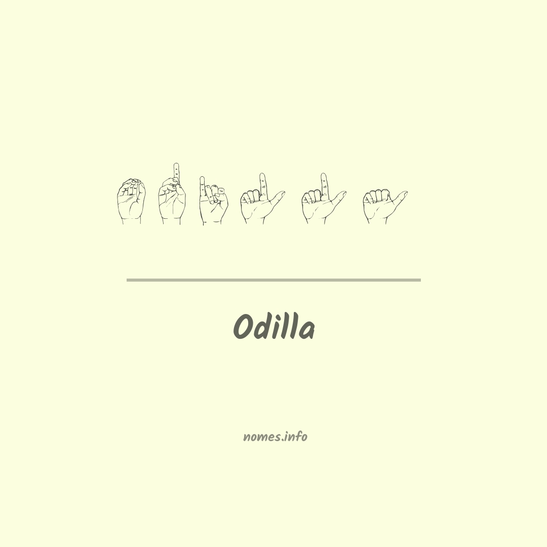 Odilla em Libras