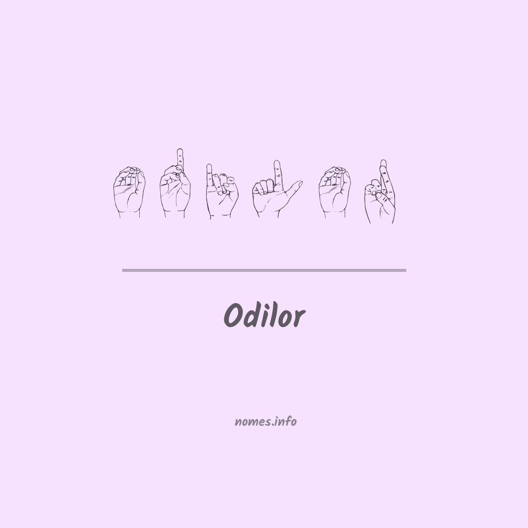 Odilor em Libras
