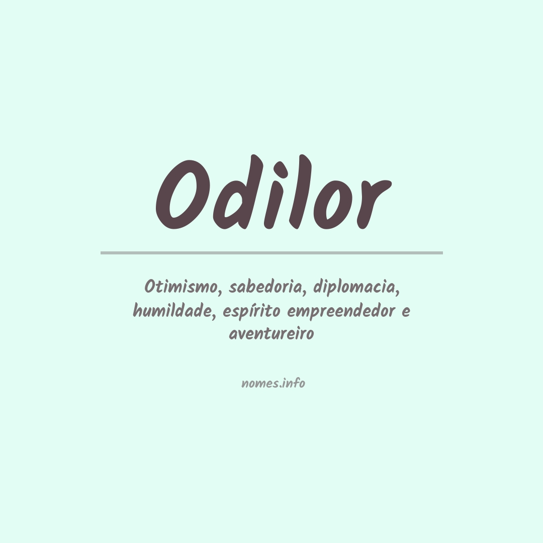 Significado do nome Odilor