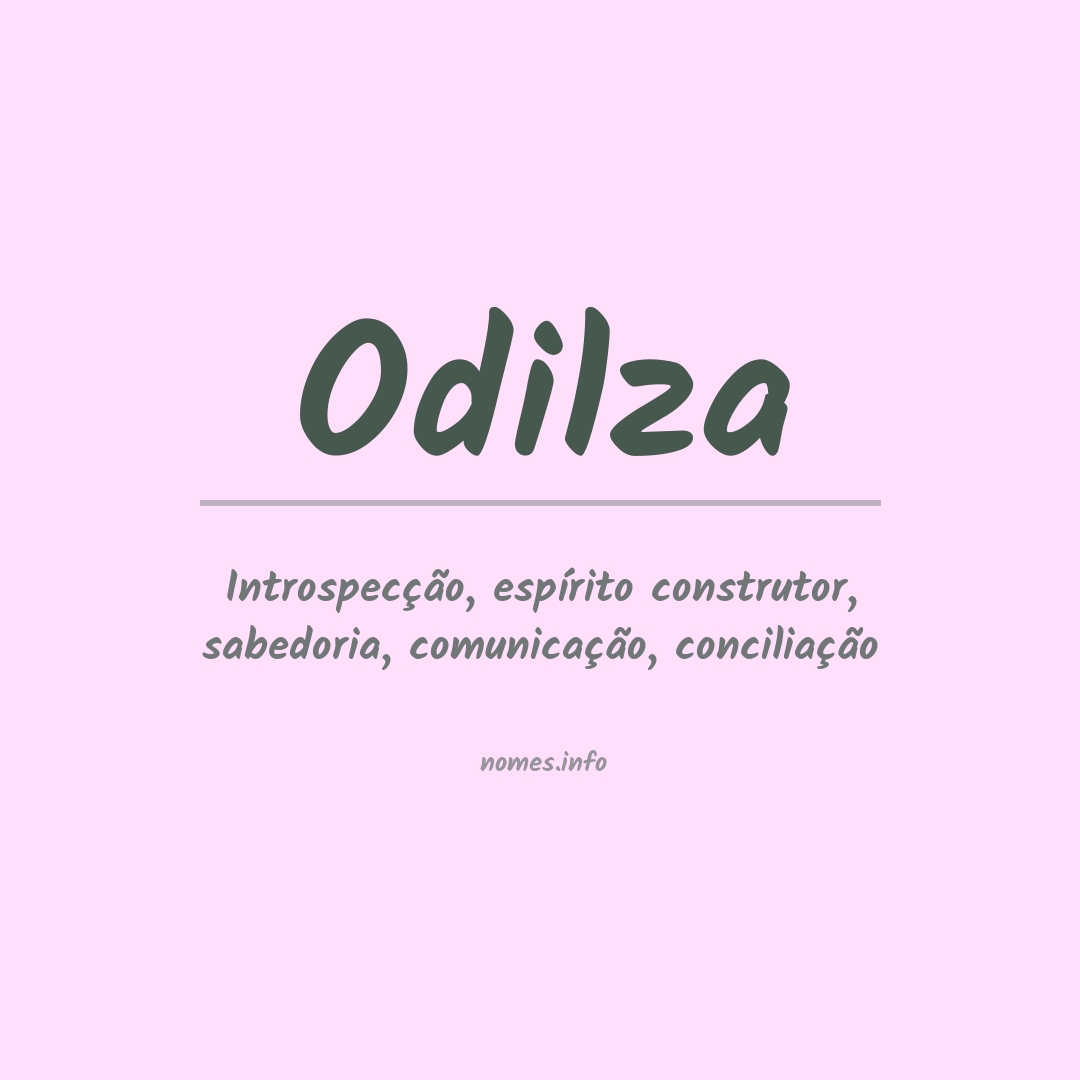 Significado do nome Odilza