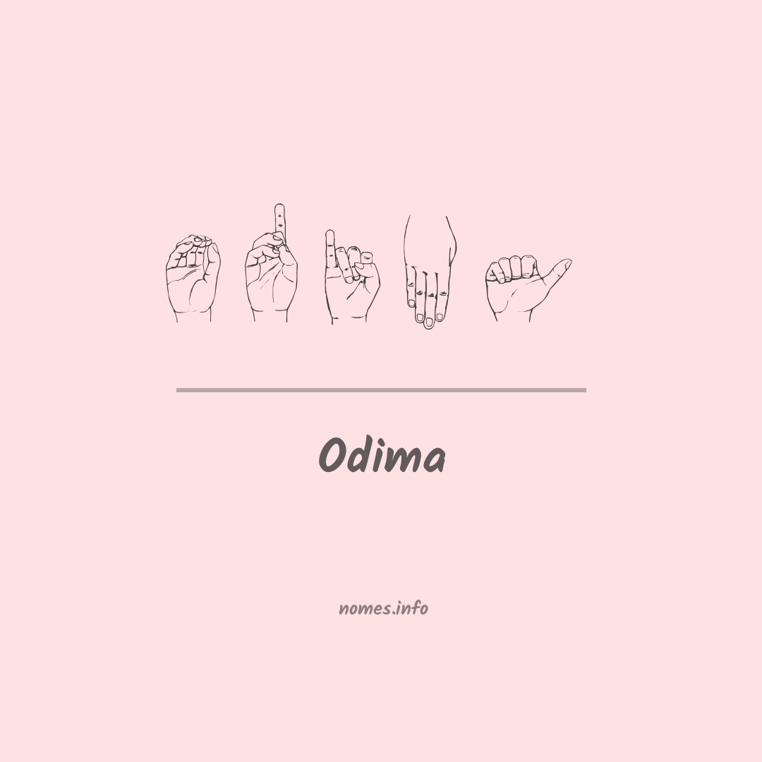 Odima em Libras