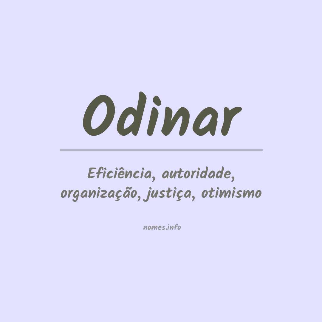 Significado do nome Odinar