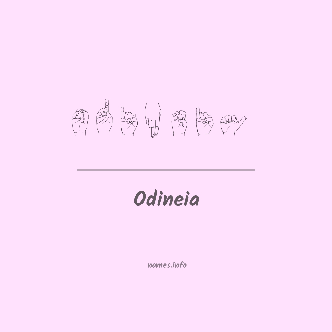 Odineia em Libras