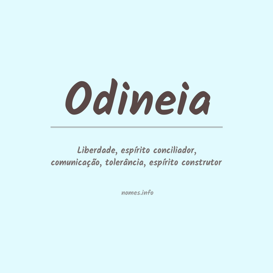 Significado do nome Odineia
