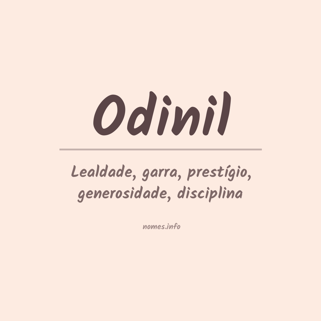 Significado do nome Odinil