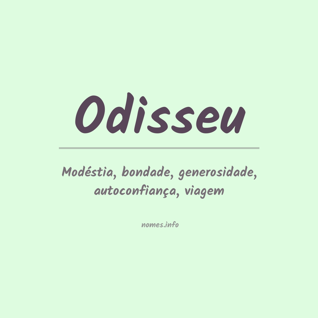 Significado do nome Odisseu