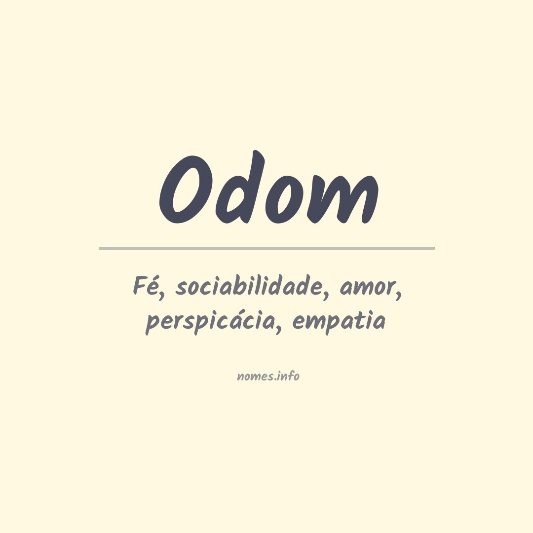 Significado do nome Odom