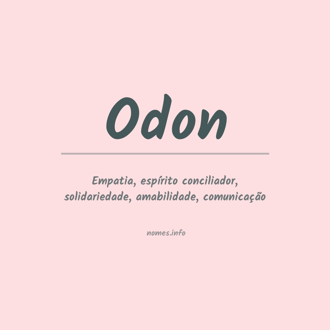 Significado do nome Odon