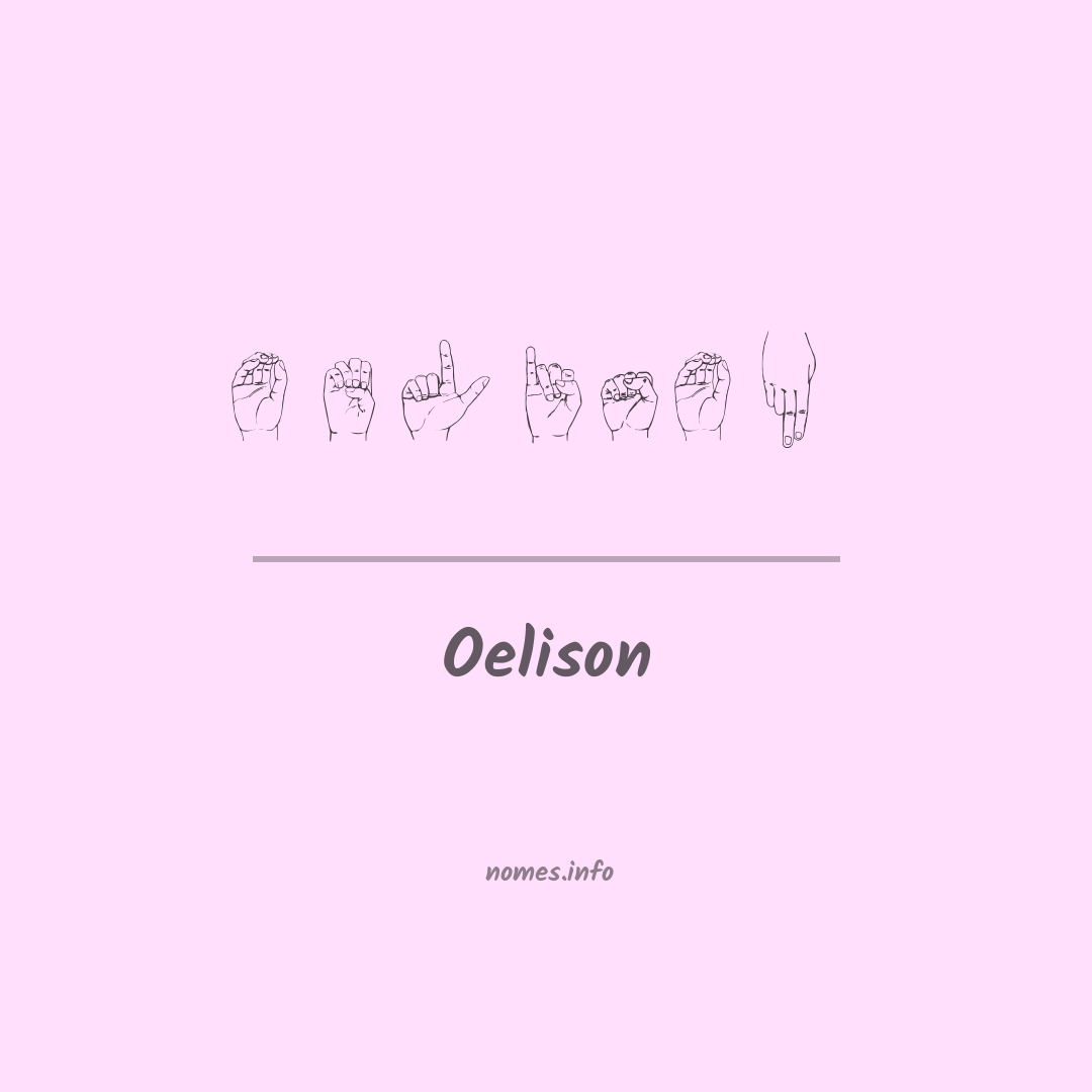 Oelison em Libras