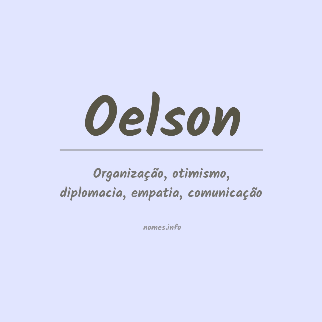 Significado do nome Oelson