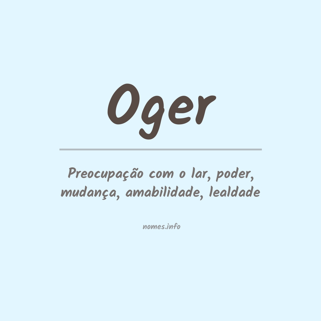 Significado do nome Oger