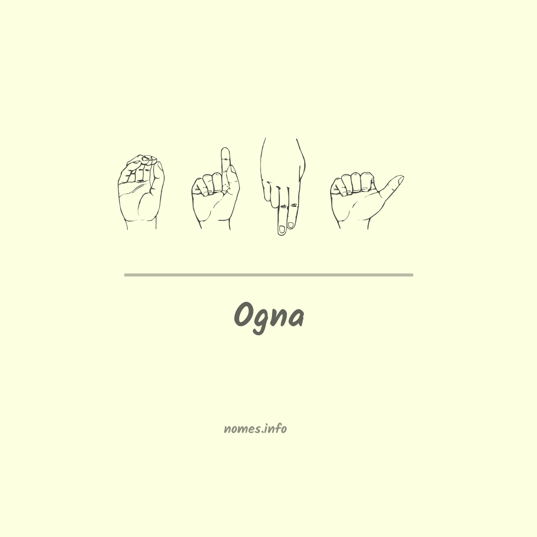 Ogna em Libras