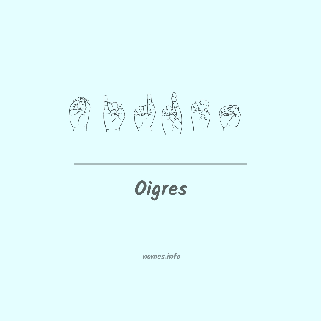 Oigres em Libras
