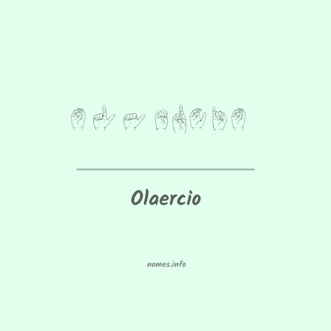 Olaercio em Libras
