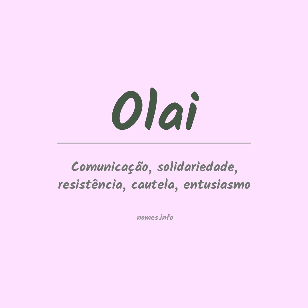 Significado do nome Olai