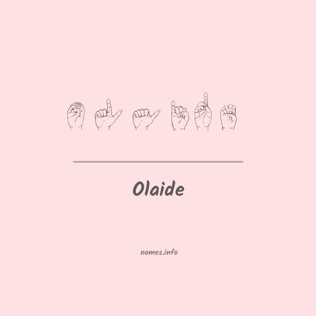 Olaide em Libras